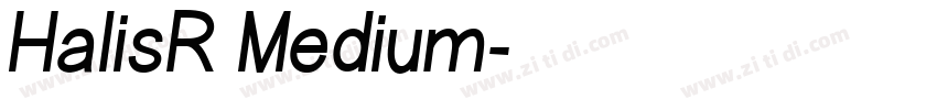 HalisR Medium字体转换